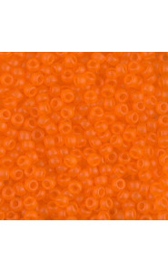 Miyuki rocailles Perlen 8/0 - Matte transparent orange 8-138F